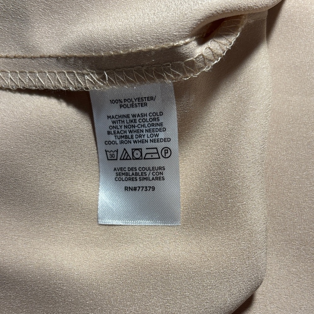Ann Taylor Beige Button-Up Blouse - Picture 5 of 6